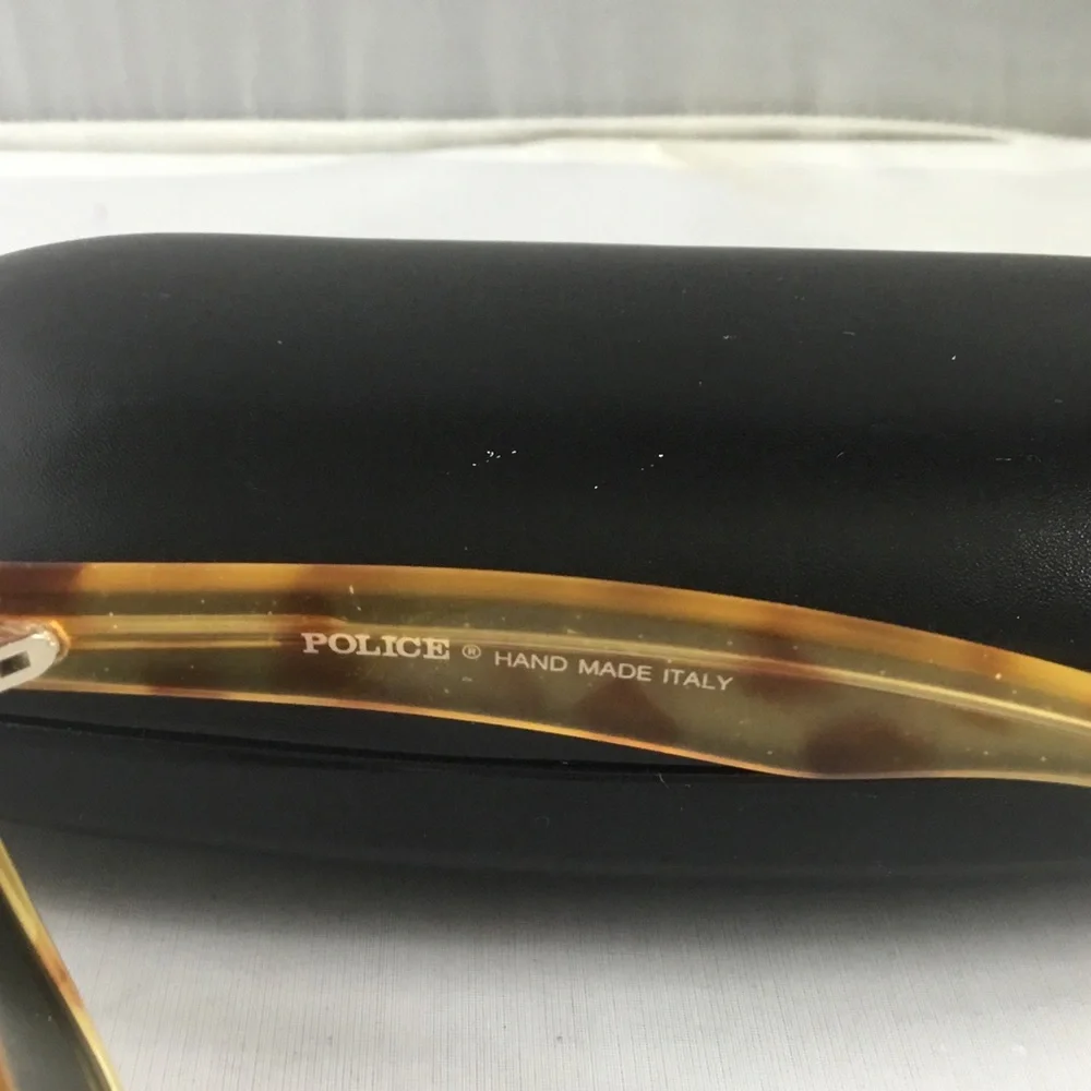 Police Tortoiseshell Brown and Amber Sunglasses